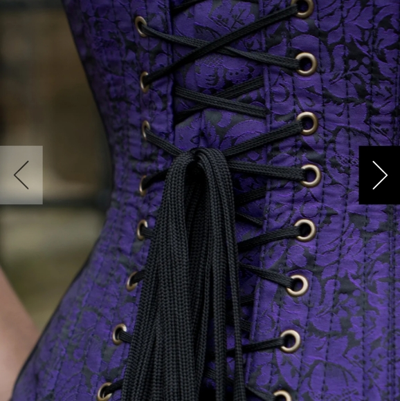 😈NWT Purple Steampunk corset with chains from Corsets Story! - Picture 4 of 16